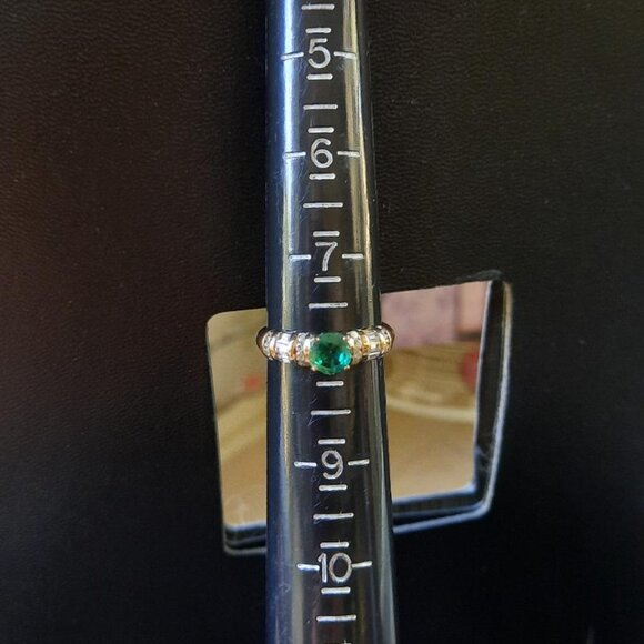 UTC Gold 925 Sterling Silver Ring Size 8 - Picture 8 of 11